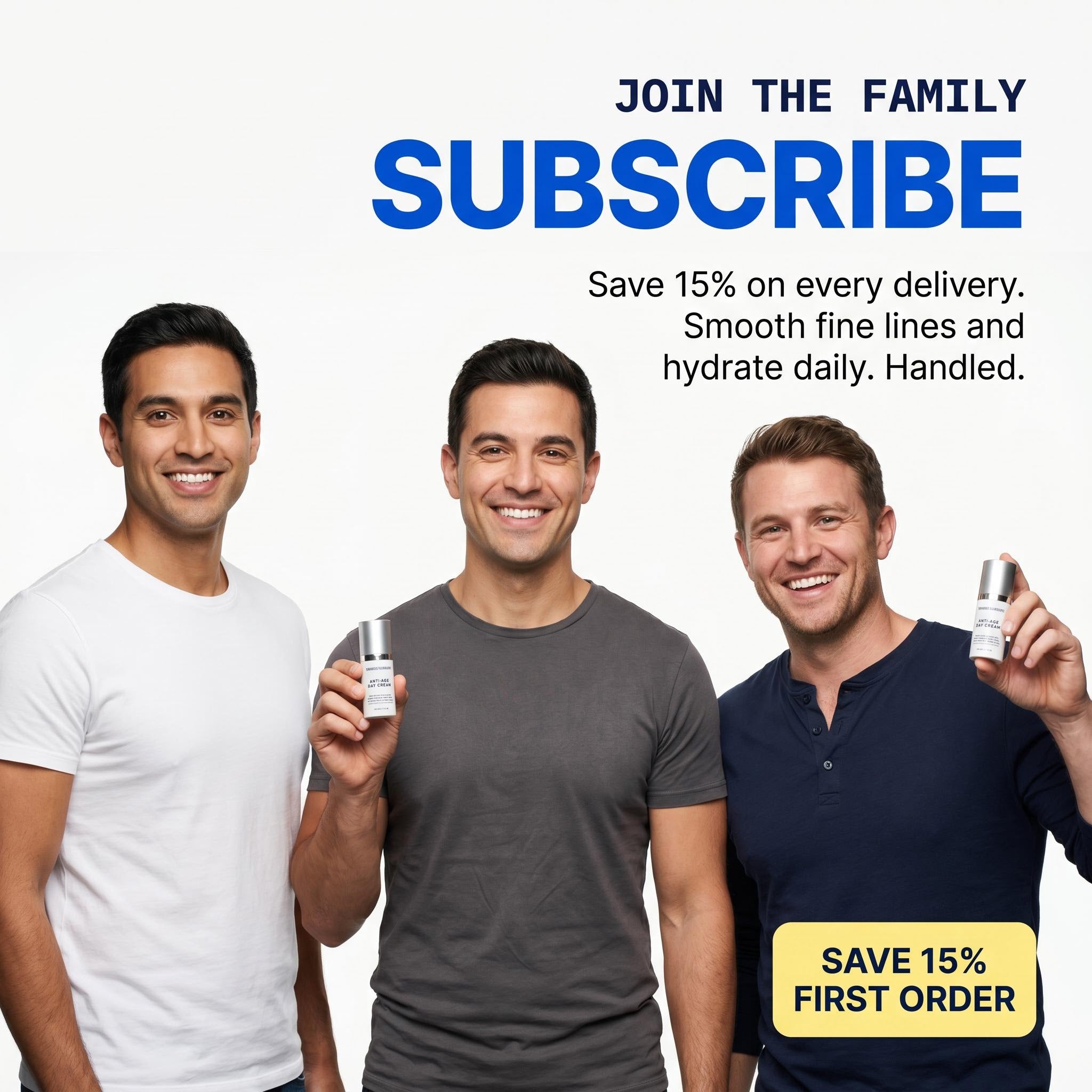 Anti-Age Day Cream - Subscribe Family Group | OLIRS Men's Skincare